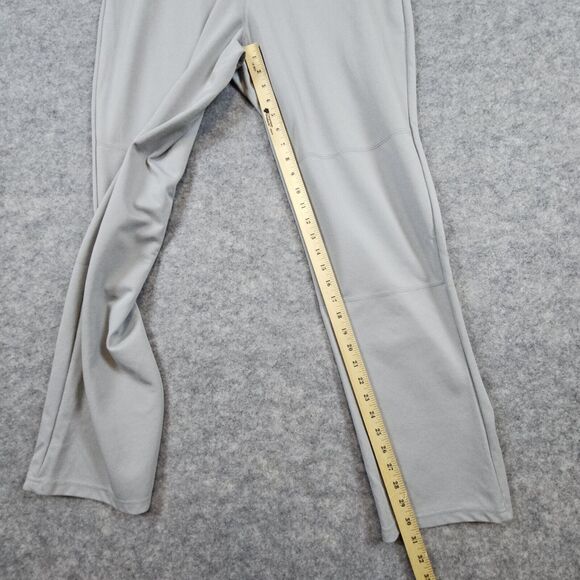 Adidas Climalite Men's Athletic Pants Size L Lt Gray Baseball Softball Polyester - Picture 12 of 16